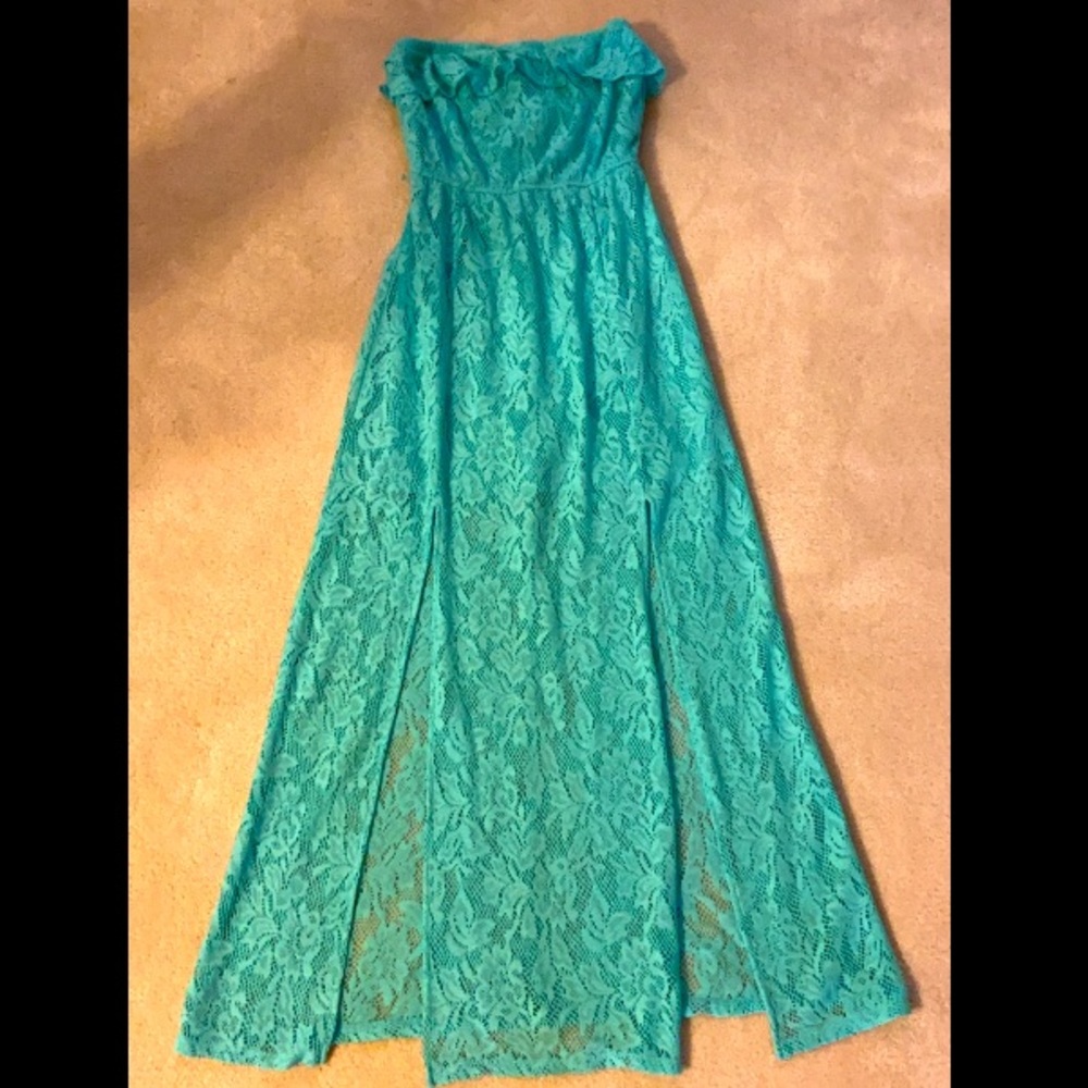 Speechless Strapless Maxi Dress